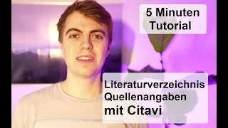 CITAVI Literaturverzeichnis und Quellenangaben erstellen  Schnell amp Sauber in 5 Minuten [upl. by Farmer724]