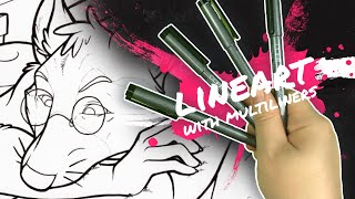 Copic Multiliner Technique  Lineart Tutorial [upl. by Feld482]