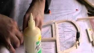 Construction of Sopwith Pup Rudder and Fin from a Balsa USA 14 scale kit [upl. by Reinar891]