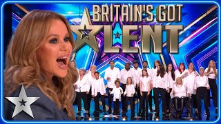 SURPRISE audition fills the auditorium with JOY  Auditions  BGT 2023 [upl. by Nnaul968]