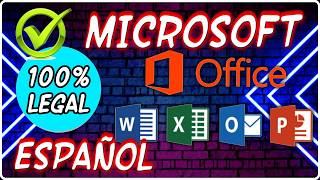 🎯Como TENER Microsoft Office GRATIS en ESPAÑOL Completo✅100 Legal y Seguro [upl. by Tletski]