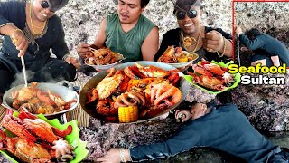 berburu seafood sultan KEPITING GURITA ABLONE KERANG MUTIARA  BULE ini rela susah payah [upl. by Sarene]