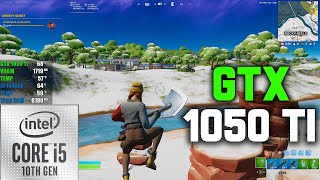 GTX 1050 TI · I5 10400F  Fortnite Chapter 3  Performance Mode 1080p [upl. by Natalina]