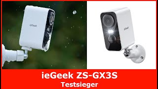 ieGeek ZS GX3S Akku Kamera im Test Vergleich 2024 🥇 Günstige IP WLAN Außenkamera [upl. by Arela]