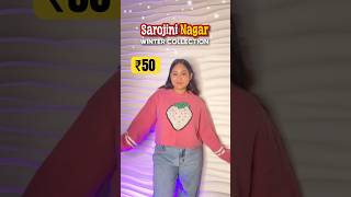 sarojini nagar tryon haul ₹50 💖🛍️ winter edition shorts haul [upl. by Notsnarc50]