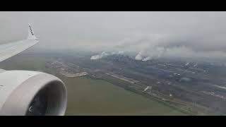 Landing at Kosice LZKZ SK Airport  Ryanair 737 Max [upl. by Yeldnarb661]