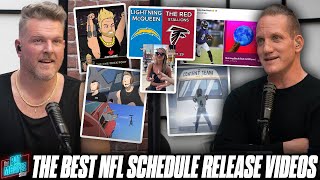 Reacting To The Best NFL Schedule Release Videos From 2023  Pat McAfee Reacts [upl. by Ardnuhsed]