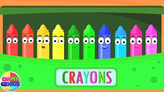 Crayons Ten In The Bed  More Nursery Rhymes And Learning Videos For Babies [upl. by Ativel172]