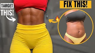 Intense TINY WAIST Not Wider Workout  Lose Muffin Top In 10 DaysFlat Stomach amp Abs At Home [upl. by Olrak338]