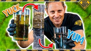 DIY Make Swamp Water Drinkable King Of Random Dives Into How To Make A Homemade DIY Water Filter [upl. by Ynobe]