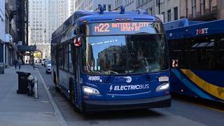 NYCT Bus 2024 New Flyer XE40 NG 4989 on the M22 at Chambers Street and Church Street [upl. by Waxman]