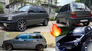 MODIFIED MARUTI 800  CHEAP PRICE PROJECTER HEADLAMPS LED TAIL LAMPS DRL LIGHTS CHROME GARNISHING [upl. by Llewkcor]