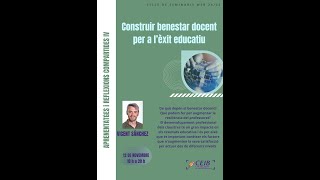 Construir benestar docent per a lèxit educatiu Vicent Sánchez [upl. by Durant]