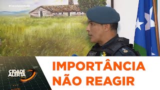 Polícia Militar orienta evitar reagir à tentativas de assalto  CA [upl. by Wehtam621]