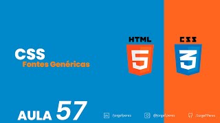 O que são fontes genéricas  Curso de CSS e HTML [upl. by Lizette]