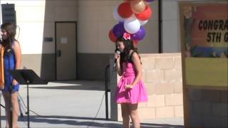 Courtney Caldera Singing For Good at Lisa J Mails 5th Grade Promotion  June 11 2013 [upl. by Stetson]