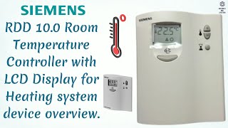 Siemens RDD100 Room Temperature Controller  hvac  controlsandsystems  siemens [upl. by Rickart819]