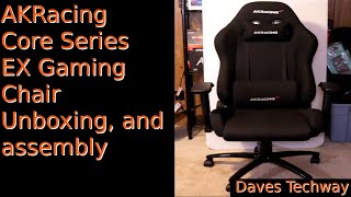 AKRacing Core Series EX Gaming Chair Unboxing and assembly [upl. by Lyret]