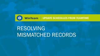 USTT Lesson 7 Resolving Mismatched Records [upl. by Ritter]