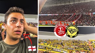 ENGLISH FAN EXPERIENCES CRAZY ATMOSPHERE amp ISRAELI ULTRAS at Hapoel Tel Aviv vs Maccabi Netanya [upl. by Nolyat]