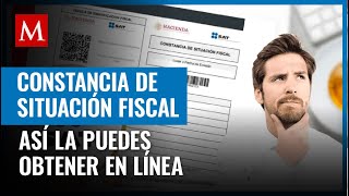 Así puedes generar tu constancia de situación fiscal en el portal del SAT [upl. by Macdonald]