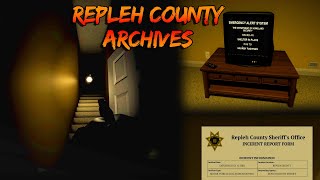 Repleh County Archives  All Endings and Badges  Roblox   Full Walkthrough [upl. by Akyeluz822]