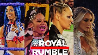 WOMENS ROYAL RUMBLE 2022 ENTRANCE UPCLOSE [upl. by Elish]