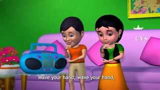 Clap Your Hands  3D Animation English Nursery rhyme for children with Lyrics [upl. by Ker]