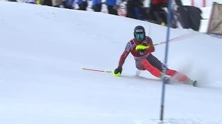 Ted Ligety  Slalom Run 2  Val DIsere 2015 [upl. by Au]