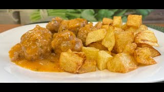 Albóndigas en salsa tradicional [upl. by Channa]