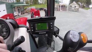 Installing our Trimble EZ Guide 250 GPS in our Mccormick tractor [upl. by Amikehs]