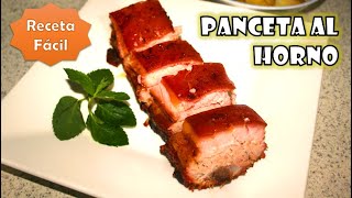 PANCETA DE CHANCHO AL HORNO  Receta Fácil y Deliciosa 😋 [upl. by Lilhak]