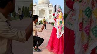 Aliza aagya apka shahajahan♥️🥰 ytshorts youtubeshorts love couple tajmahal explore team500 [upl. by Leira]