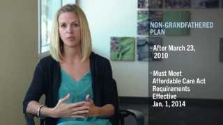 NonGrandfathered vs Grandfathered Health Plans  Health Care Reform [upl. by Zimmerman322]