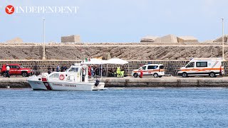 Live Search and rescue efforts continue after British tycoons yacht capsized off coast of Sicily [upl. by Darcie]