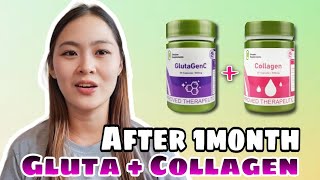 GLUTAGEN C  COLLAGEN SIMPLEE SUPPLEMENTS AFTER 1MONTH REVIEW [upl. by Ledarf]