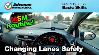 Changing Lanes Safely  Learn to drive Basic skills [upl. by Canica]