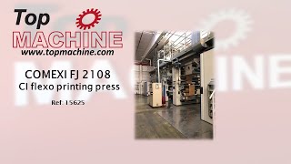 COMEXI FJ 2108 CI flexo printing press used [upl. by Atikahc231]