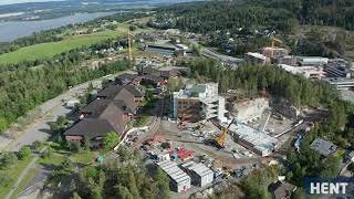 Nye Fjerdingby skole dronefilm august 2021 [upl. by Twyla965]