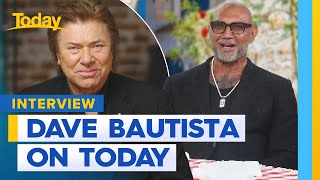 Action star Dave Bautista catches up with Today  Today Show Australia [upl. by Enilreug]