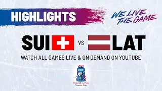 Highlights  Switzerland vs Latvia  2023 IIHFWorlds [upl. by Yatnod]