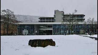 Snow Covered Saarland University [upl. by Nedrob430]