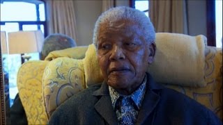 Newly released footage of Nelson Mandela aged 94 [upl. by Cogn829]