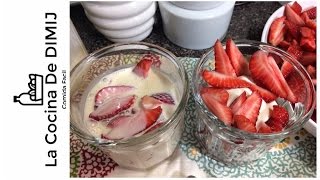 Como hacer Fresas con Crema [upl. by Lindsey]