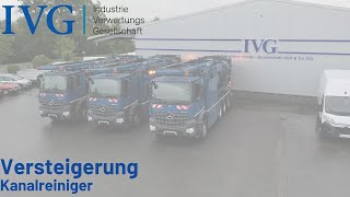 Versteigerung Kanalreiniger I IVG [upl. by Ajit48]