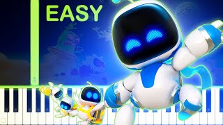 ASTRO BOT THEME  EASY Piano Tutorial [upl. by Euqinobe112]