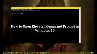 How to Open Elevated Command Prompt in Windows 10 [upl. by Adrian]