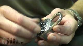 How To Open Master Lock Combination Anti Shim  1525 [upl. by Aneehsat]