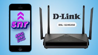 رفع SNR في راوتر Dlink DSLG2452GE بإستعمال الهاتف [upl. by Linson]