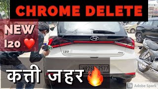 क्या जहर बन गई 😍 REAR end MODIFIED in all new i20 CHROME delete 😎 rewiring trunk light [upl. by Enileve219]